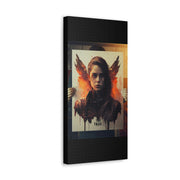 Beige Femenine Dark Angel Canvas Gallery Wraps