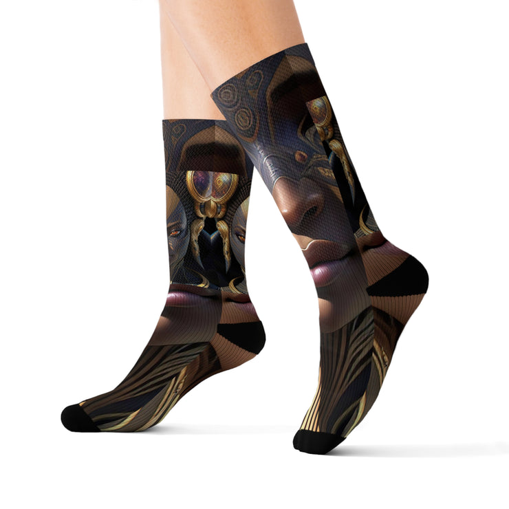 Afro futurism #2 Sublimation Socks