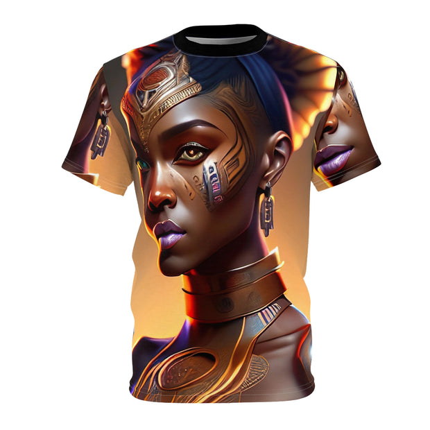 Afrofuturistic Princess Unisex Cut & Sew Tee (AOP)