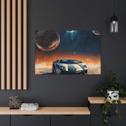 Lamborghini on the Moon Canvas Gallery Wraps