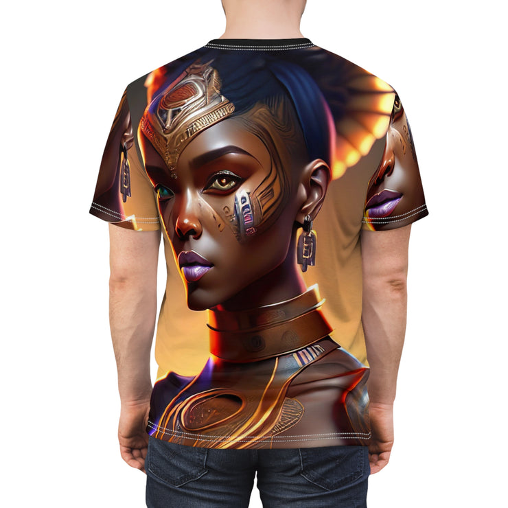 Afrofuturistic Princess Unisex Cut & Sew Tee (AOP)