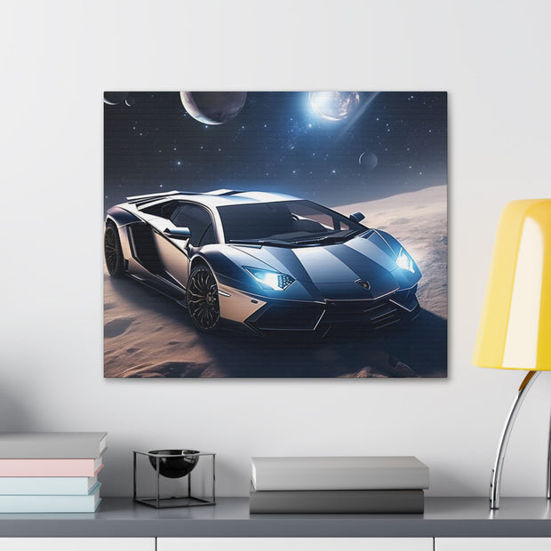 Lamborghini in Space Canvas Gallery Wraps