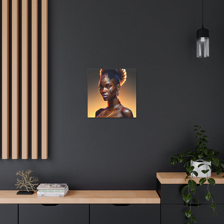 Afrofuturistic Princess Canvas Gallery Wraps