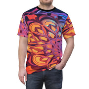 psychedelic Unisex Cut & Sew Tee (AOP)