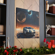 Lamborghini on the Moon Canvas Gallery Wraps