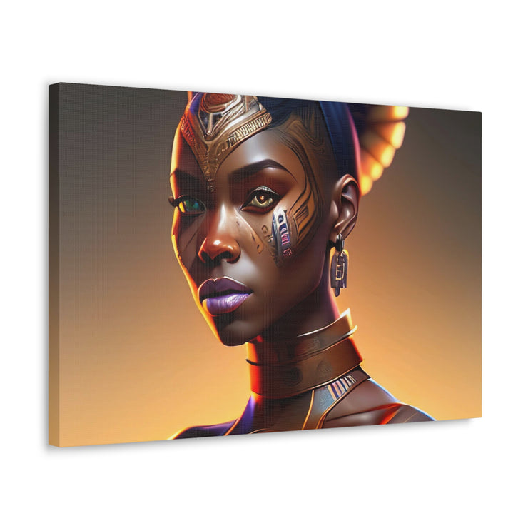 Afrofuturistic Princess Canvas Gallery Wraps