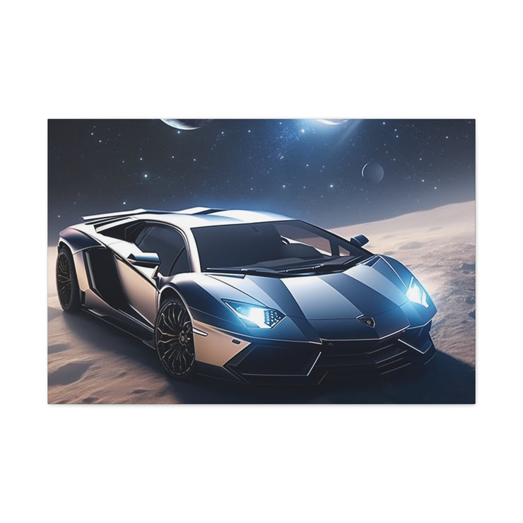 Lamborghini in Space Canvas Gallery Wraps