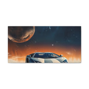 Lamborghini on the Moon Canvas Gallery Wraps