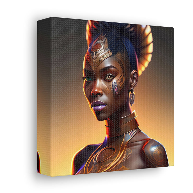 Afrofuturistic Princess Canvas Gallery Wraps