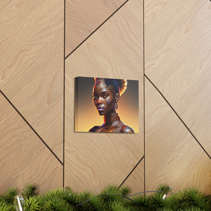 Afrofuturistic Princess Canvas Gallery Wraps