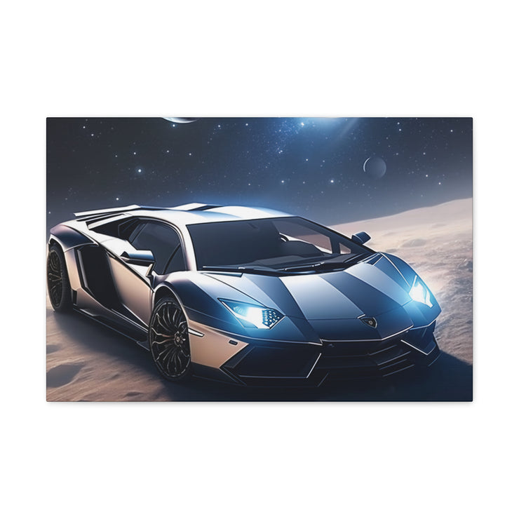 Lamborghini in Space Canvas Gallery Wraps