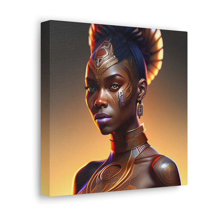 Afrofuturistic Princess Canvas Gallery Wraps