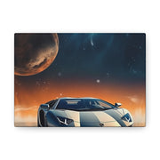 Lamborghini on the Moon Canvas Gallery Wraps