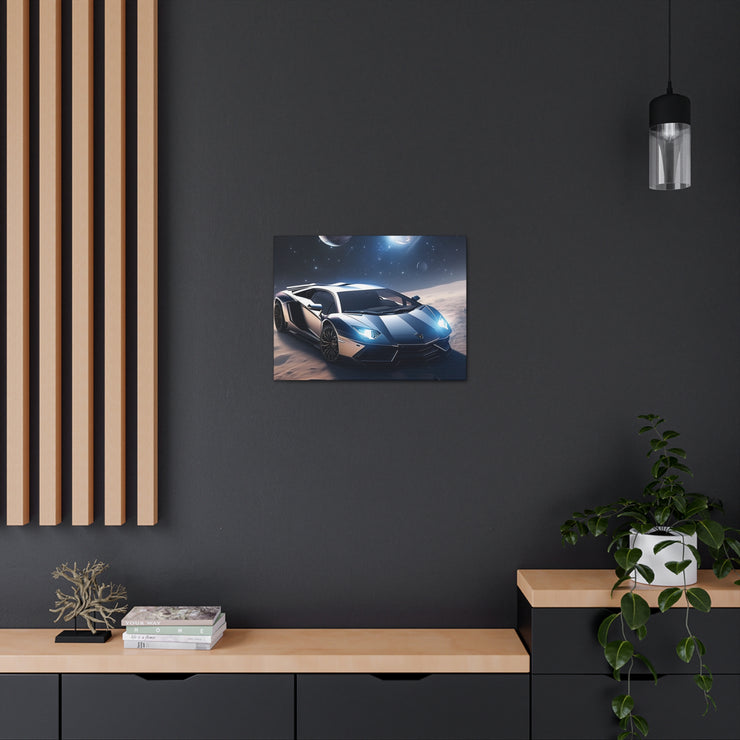 Lamborghini in Space Canvas Gallery Wraps