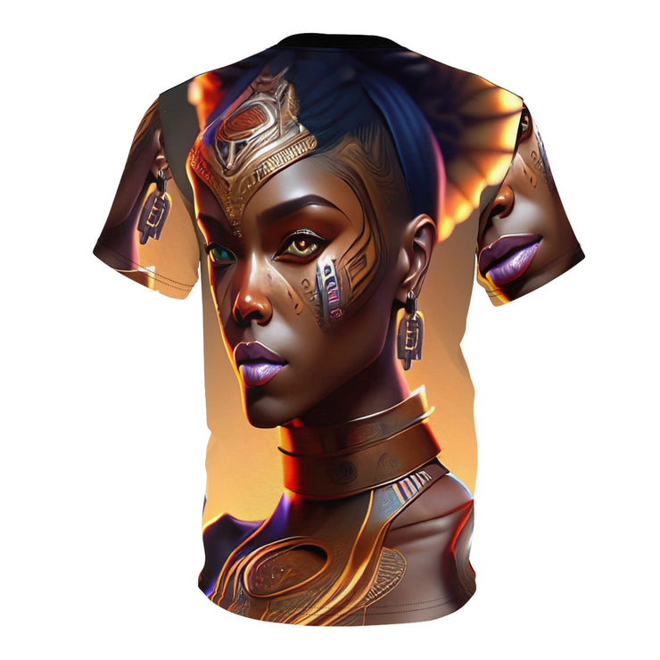 Afrofuturistic Princess Unisex Cut & Sew Tee (AOP)