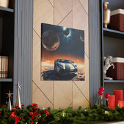 Lamborghini on the Moon Canvas Gallery Wraps