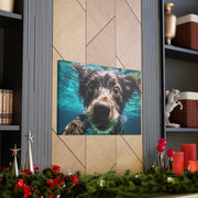 Terreir Dog face in Water Canvas Gallery Wraps