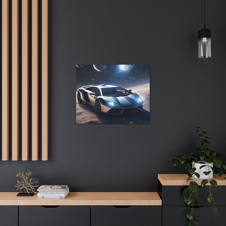 Lamborghini in Space Canvas Gallery Wraps