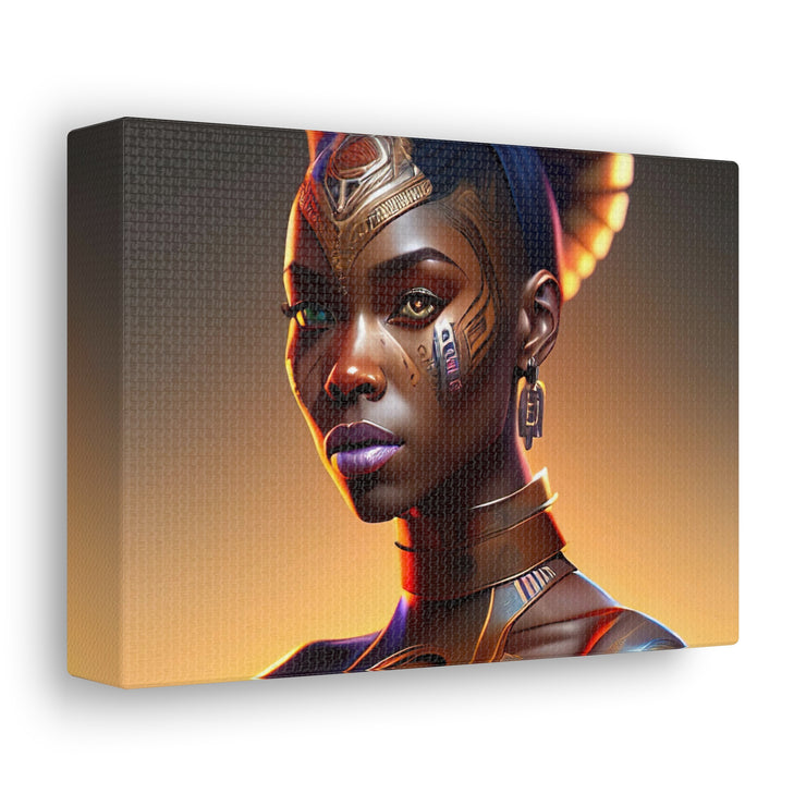 Afrofuturistic Princess Canvas Gallery Wraps