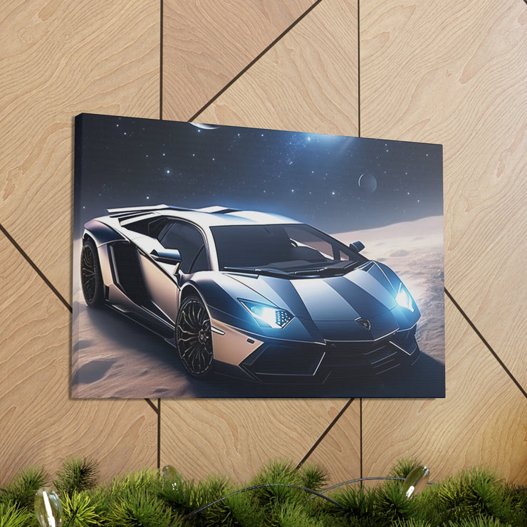 Lamborghini in Space Canvas Gallery Wraps