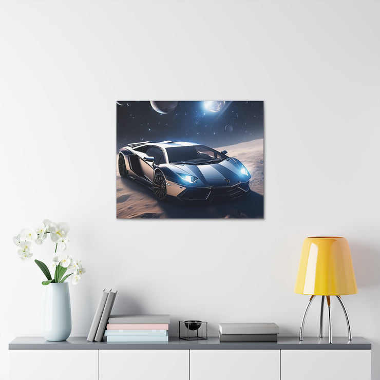 Lamborghini in Space Canvas Gallery Wraps