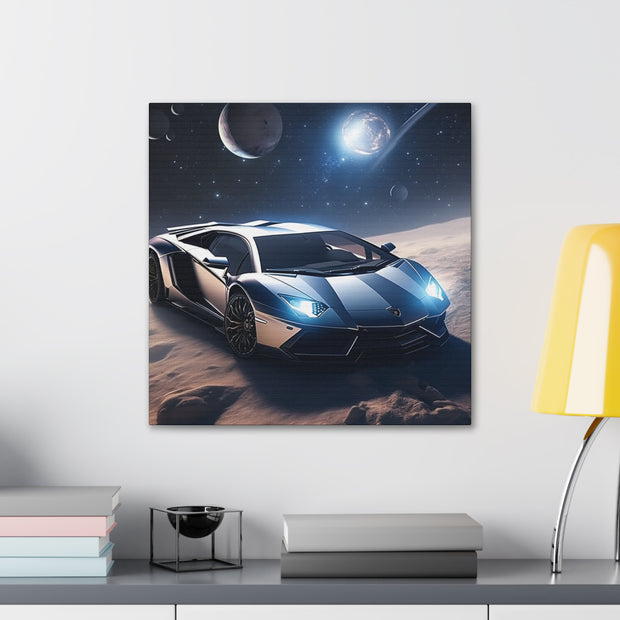 Lamborghini in Space Canvas Gallery Wraps