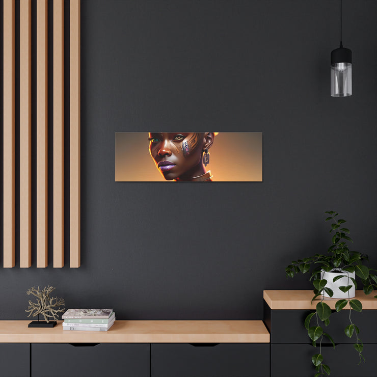 Afrofuturistic Princess Canvas Gallery Wraps