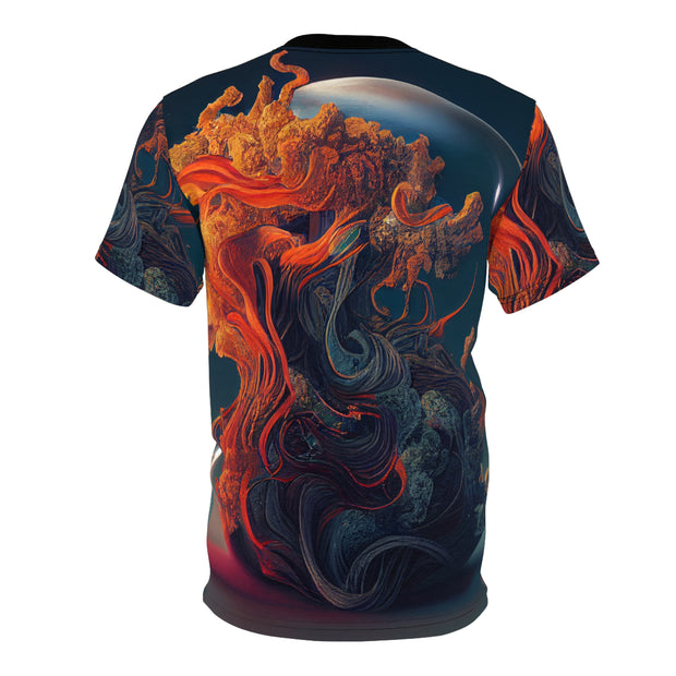 Colorful Fantasy Realism Unisex Cut & Sew Tee (AOP)