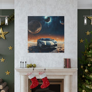 Lamborghini on the Moon Canvas Gallery Wraps