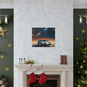 Lamborghini on the Moon Canvas Gallery Wraps