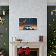 Lamborghini on the Moon Canvas Gallery Wraps