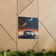 Lamborghini on the Moon Canvas Gallery Wraps