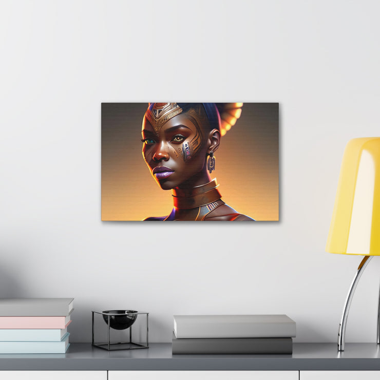 Afrofuturistic Princess Canvas Gallery Wraps