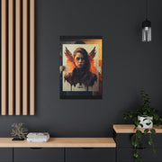 Beige Femenine Dark Angel Canvas Gallery Wraps