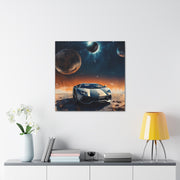 Lamborghini on the Moon Canvas Gallery Wraps