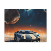 Lamborghini on the Moon Canvas Gallery Wraps