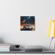 Lamborghini on the Moon Canvas Gallery Wraps