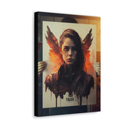 Beige Femenine Dark Angel Canvas Gallery Wraps