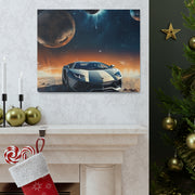 Lamborghini on the Moon Canvas Gallery Wraps