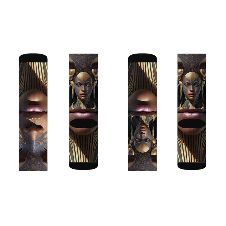 Afro futurism #2 Sublimation Socks