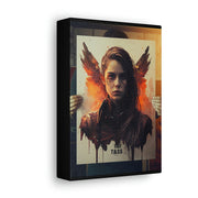 Beige Femenine Dark Angel Canvas Gallery Wraps