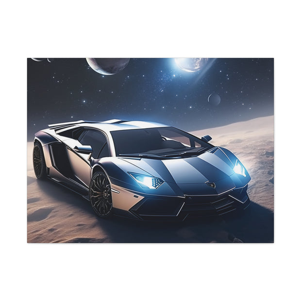 Lamborghini in Space Canvas Gallery Wraps