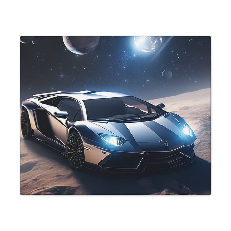 Lamborghini in Space Canvas Gallery Wraps