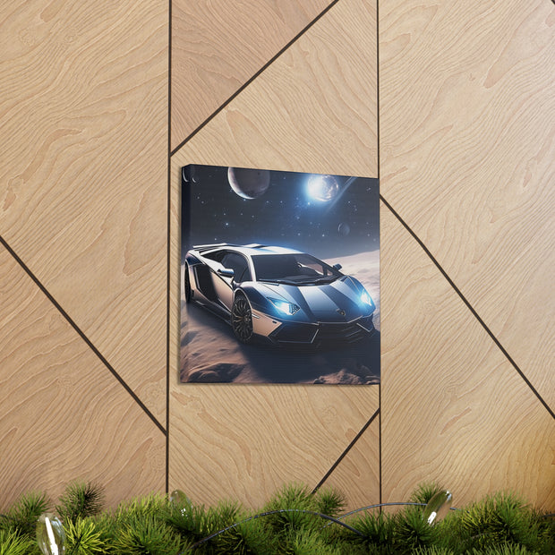 Lamborghini in Space Canvas Gallery Wraps