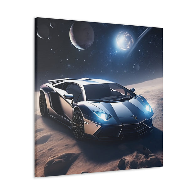 Lamborghini in Space Canvas Gallery Wraps