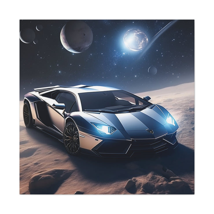 Lamborghini in Space Canvas Gallery Wraps