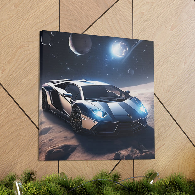 Lamborghini in Space Canvas Gallery Wraps