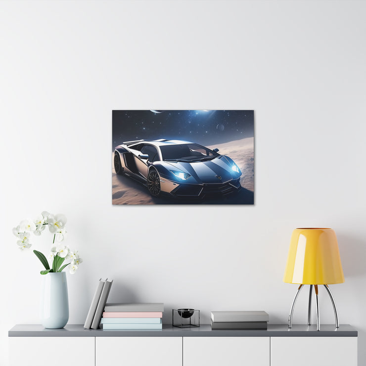 Lamborghini in Space Canvas Gallery Wraps