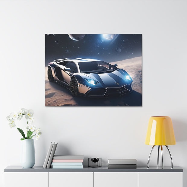 Lamborghini in Space Canvas Gallery Wraps