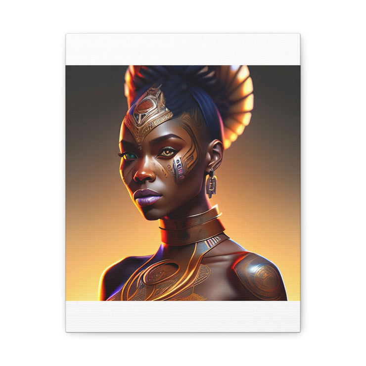 Afrofuturistic Princess Canvas Gallery Wraps